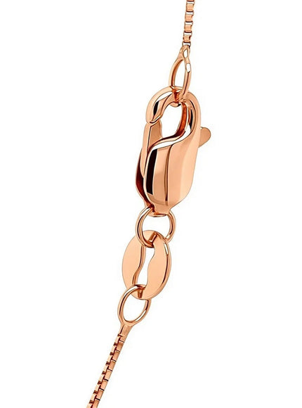 14k Rose Gold Classic Box Chain 0.6mm