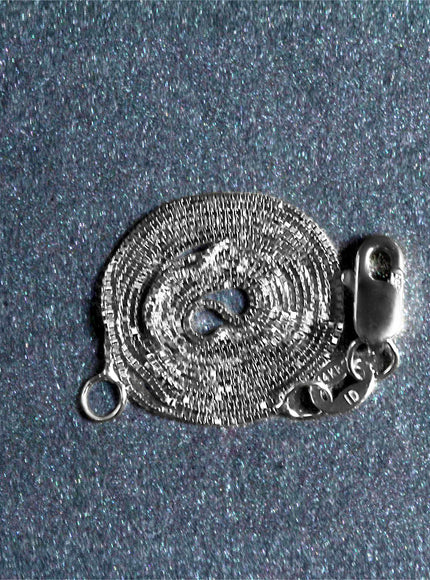 14k White Gold Classic Box Chain 0.45mm