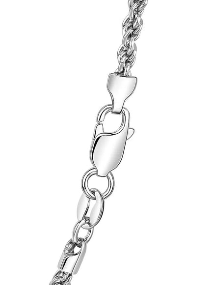 2.0mm 14k White Gold Light Rope Chain