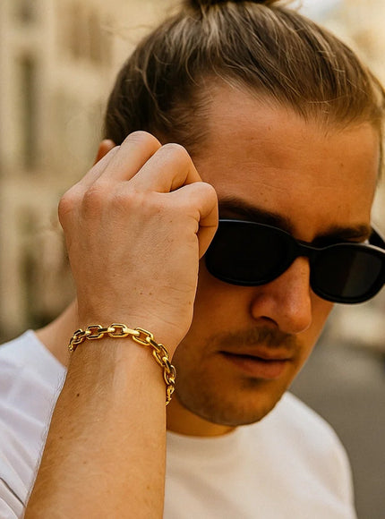 4.8mm 14k Yellow Gold French Cable Chain Bracelet