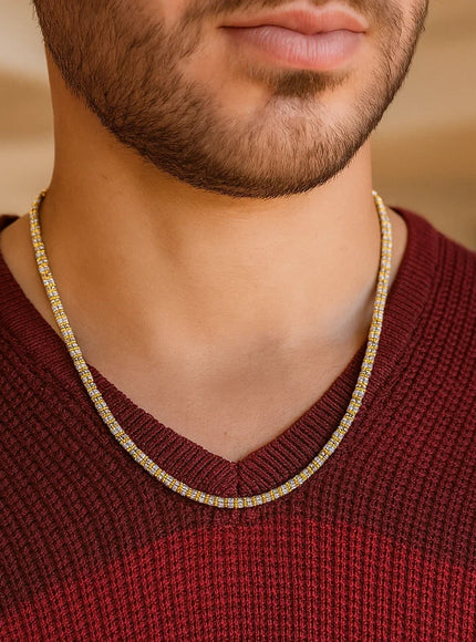 Ice Barrel Chain in 14k Yellow Gold (4.25 mm)