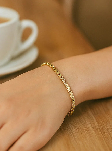 3.1mm 14k Yellow Gold Solid Diamond Cut Round Franco Bracelet