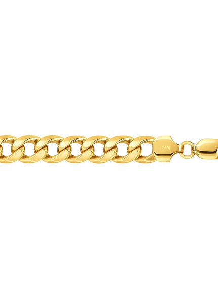 8.0mm 10k Yellow Gold Light Miami Cuban Bracelet