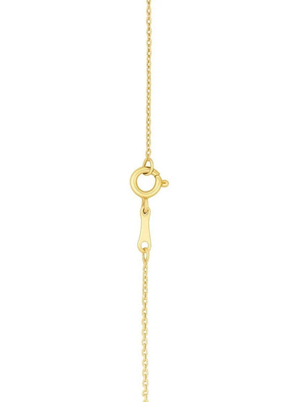 14k Yellow Gold MOP Evil Eye Necklace