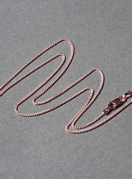14k Rose Gold Round Wheat Chain 1.0mm