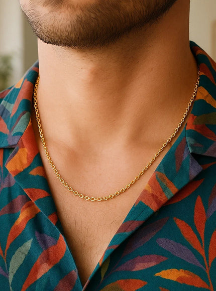 14k Yellow Gold Round Cable Link Chain 1.9mm