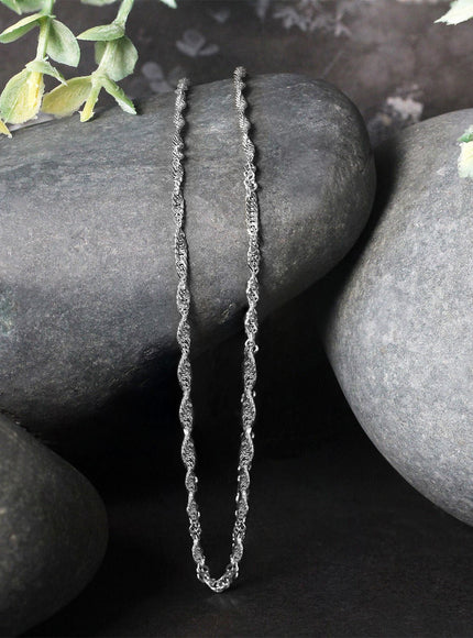 14k White Gold Singapore Chain 1.7mm