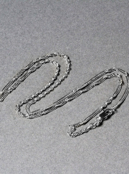14k White Gold Singapore Chain 1.7mm
