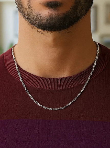 14k White Gold Singapore Chain 1.7mm