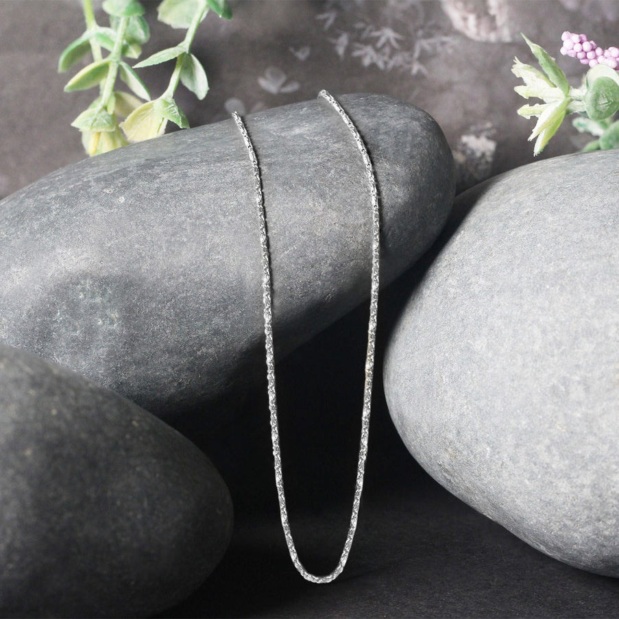 14k White Gold Lumina Pendant Chain 0.9mm