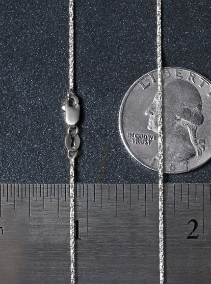 14k White Gold Lumina Pendant Chain 0.9mm