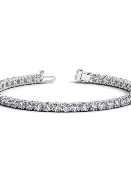 Lab Grown Round Diamond Tennis Bracelet in 14k White Gold (8 cctw F/G VS2/SI1)