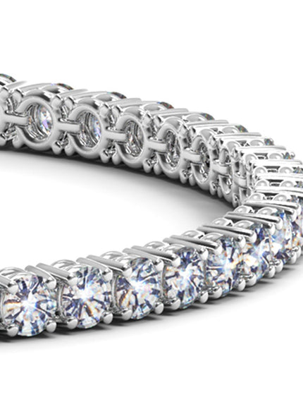 Lab Grown Round Diamond Tennis Bracelet in 14k White Gold (8 cctw F/G VS2/SI1)