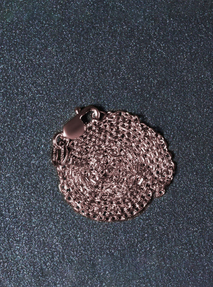 14k Rose Gold Diamond Cut Cable Link Chain 1.3mm