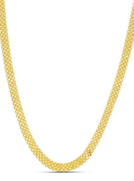 4.7mm 14k Yellow Gold Bismark Chain