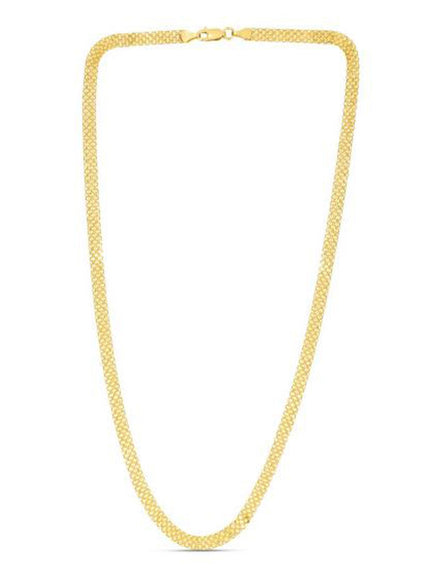 4.7mm 14k Yellow Gold Bismark Chain