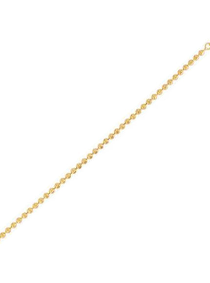 Moon Cut Bead Chain in 14k Yellow Gold (3.0 mm)