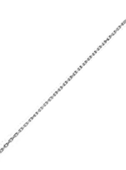 14k White Gold French Cable Link Chain 2.5 mm