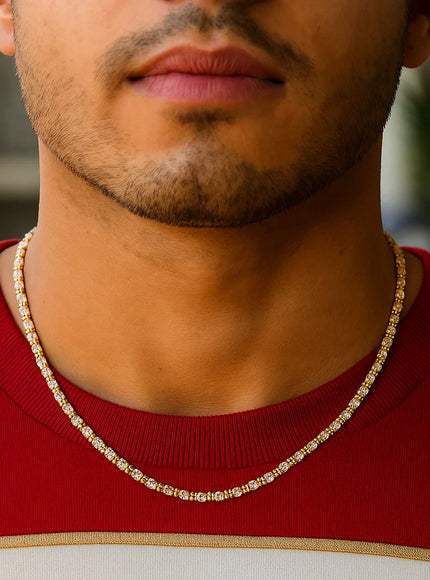 Ice Barrel Chain in 14k Yellow Gold (2.7 mm)