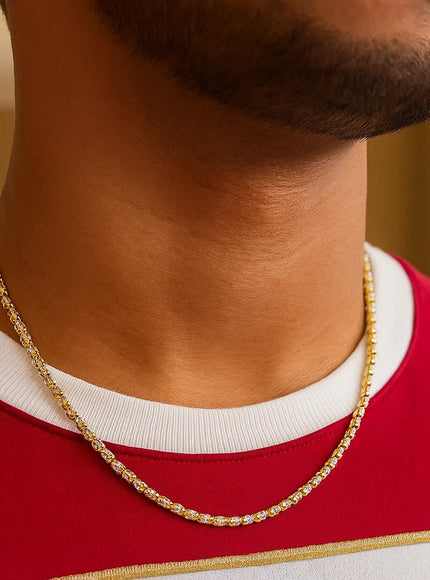 Ice Barrel Chain in 14k Yellow Gold (2.7 mm)