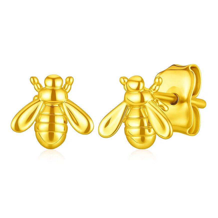 Bee Stud Earrings in Gold Fill Bee Stud Earrings in Gold Fill