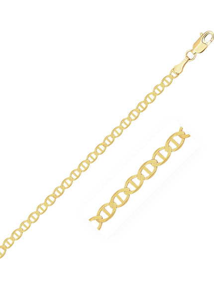 2.3mm 10k Yellow Gold Mariner Link Bracelet