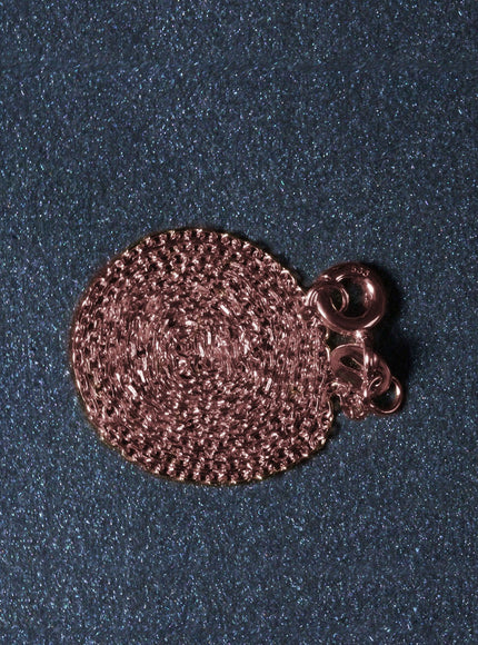 18k Rose Gold Diamond Cut Cable Link Chain 1.1mm