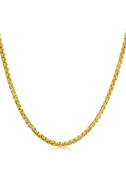 14k Yellow Gold Solid Round Box Chain 1.6 mm