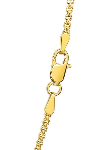 14k Yellow Gold Solid Round Box Chain 1.6 mm