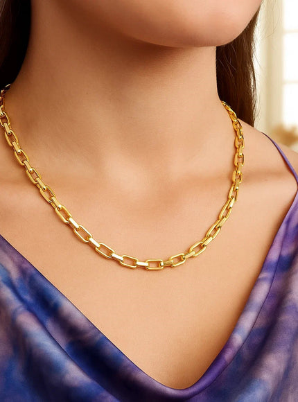 14k Yellow Gold French Cable Link Chain 4.8 mm