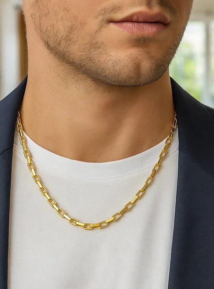 14k Yellow Gold French Cable Link Chain 4.8 mm