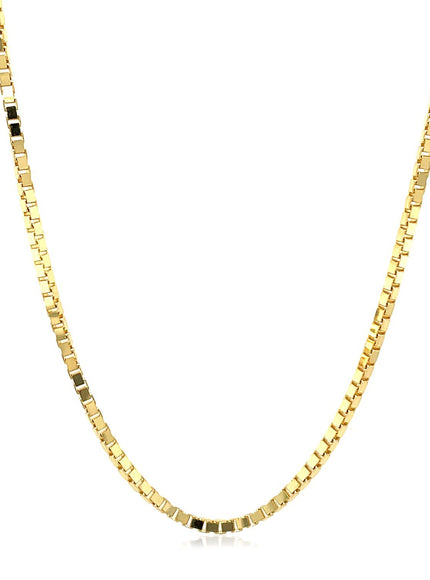 1.6mm 14K Yellow Gold Classic Box Chain