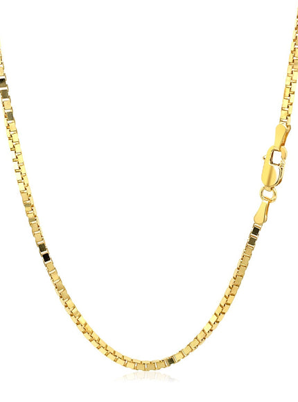 1.6mm 14K Yellow Gold Classic Box Chain