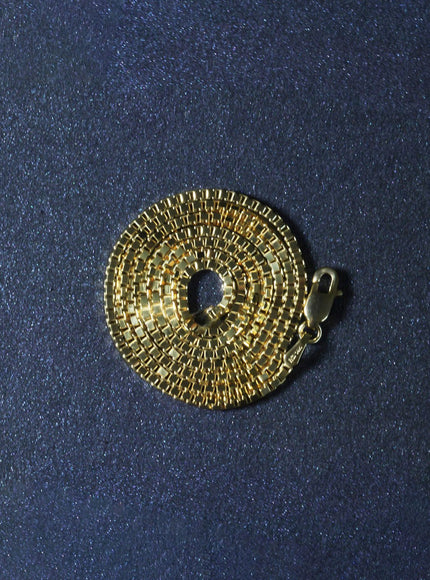 1.6mm 14K Yellow Gold Classic Box Chain