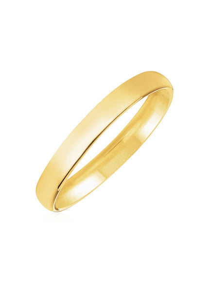 14k Yellow Gold 3mm Comfort Fit Wedding Band