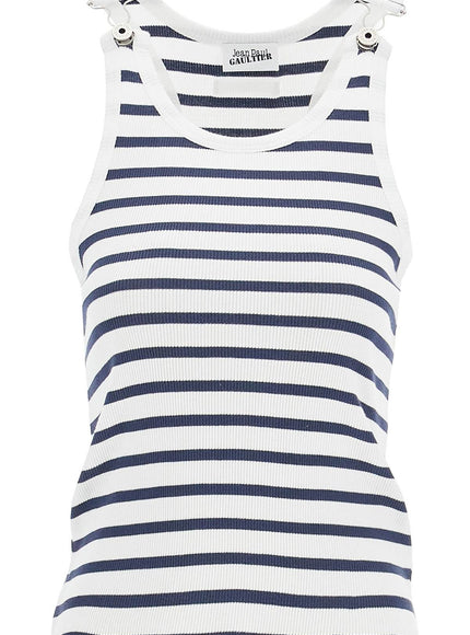 JEAN PAUL GAULTIER striped sailor tank top