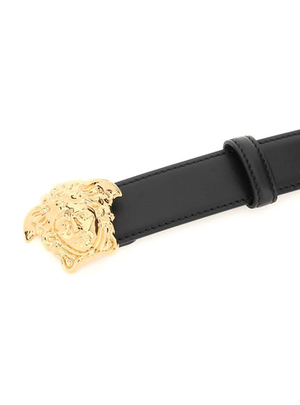 Versace medusa buckle leather belt