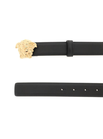 Versace medusa buckle leather belt