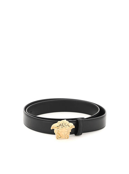 Versace medusa buckle leather belt