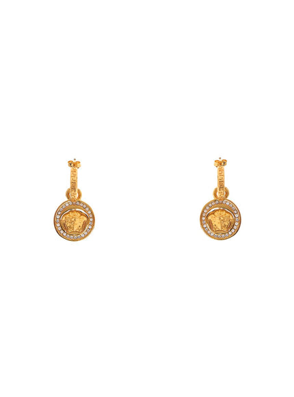 Versace "greek medusa earrings with cr