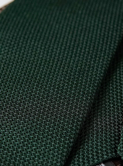 Elizabetta Foresta Silk Grenadine Tie, close-up weave