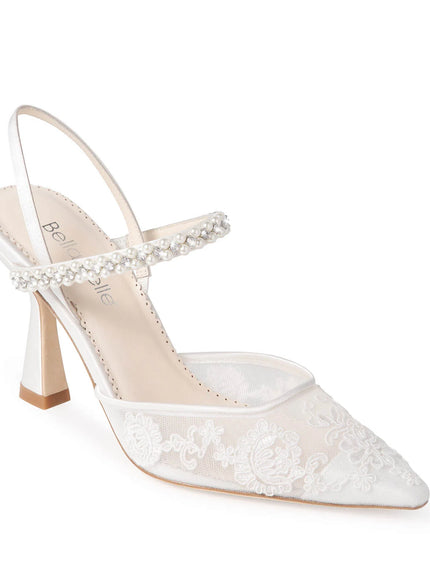 Bella Belle Daniela Lace Slingback Bridal Shoes