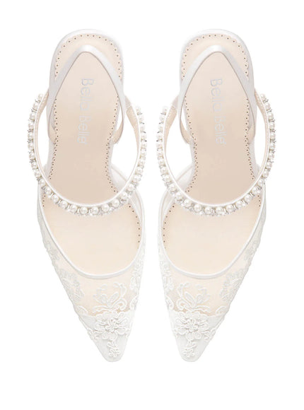 Bella Belle Daniela Lace Slingback Bridal Shoes