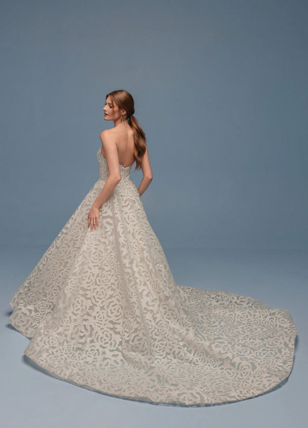 Lazaro Daryl Floral Lace Wedding Dress