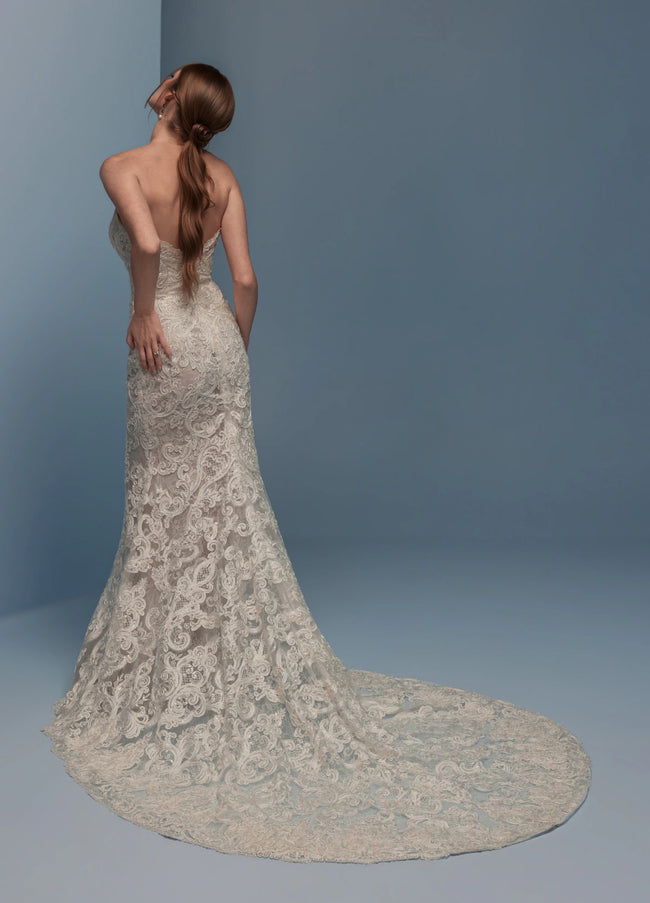 Lazaro Davi Trumpet Wedding Gown