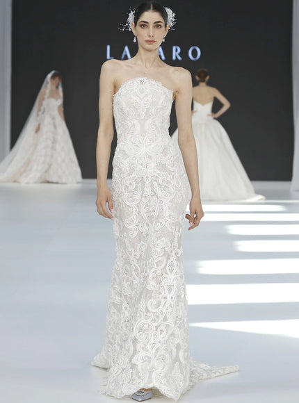 Lazaro Davi Trumpet Wedding Gown