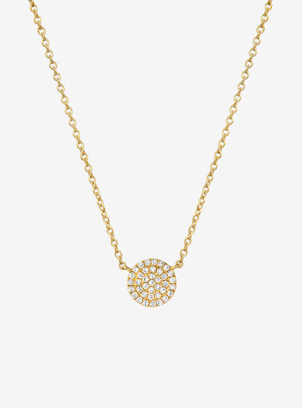 Zoe Lev Diamond Disc Necklace