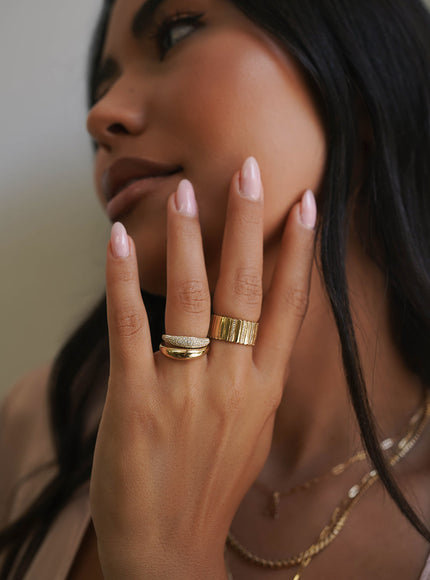 Zoe Lev 14K Gold Dome Band Ring