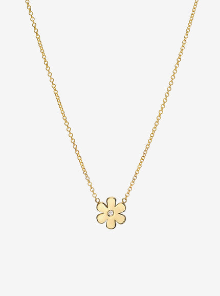 Zoe Lev Kids Diamond Flower Necklace