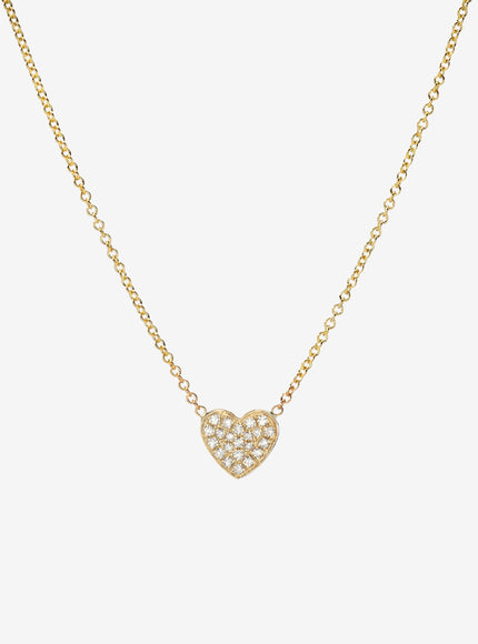 Zoe Lev Diamond Heart Necklace